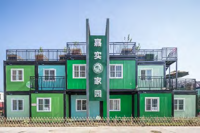 Shipping Container House Fold Container House for Dormitories